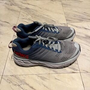 Hoka One One Clifton 6 1102873-PAMB Womens 8 Running Shoes Gray Lace Up Sneakers